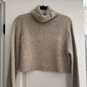 REVOLVE Tan Cowl Neck Sweater